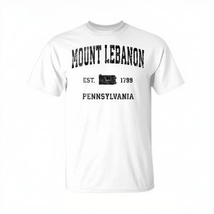 Camiseta Deportiva Vintage Única de Primera Calidad, Hecha a Mano en Mount Lebanon, Pensilvania - Artículo Promocional para Fanáticos del Deporte - Product Image 3