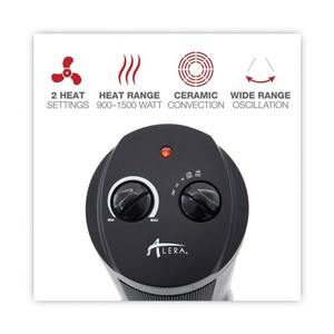 Calentador cerámico Alera Mini Tower de 7,37 pulgadas. X 7.37 Pulgadas X 17.37 Pulgadas Fuente de Energía Eléctrica Negra de 1,500 Vatios - Product Image 5