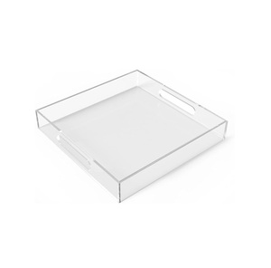 Producto único, bandejas acrílicas de lujo para Hotel, hogar, venta al por mayor, bandeja acrílica para servir para el hogar, mesa de cocina, uso de forma Rectangular - Product Image 1