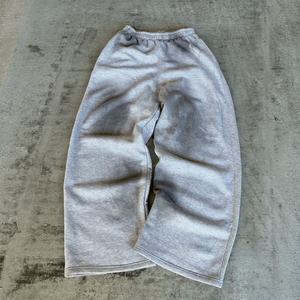 Sudadera con capucha y cremallera de algodón gris de talla grande de gran tamaño para hombre, chándal personalizado vintage lavado al sol desteñido - Product Image 2