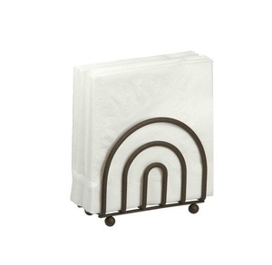 Porte-mouchoirs en métal artisanal détaillé idéal pour les coins de petit-déjeuner de cuisines vintage ou les salles d'eau d'invités à thème - Product Image 3