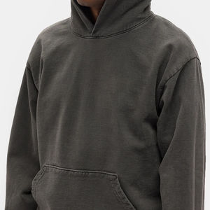 Premium Quality Customized Made Acid Wash Zipper <b>Hoodie</b> Unique Design Adults Wear Breathable Acid Wash Zipper <b>Hoodie</b> - Product Image 5