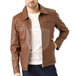 Dernière veste en cuir de vache pour homme, design tendance, écologique, respirante, personnalisable, de haute qualité - Product Image 4