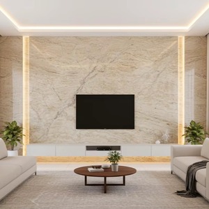 Dalles de granit crème modernes et élégantes, polies, durables, pierre naturelle pour cuisine et salle de bain - Product Image 1