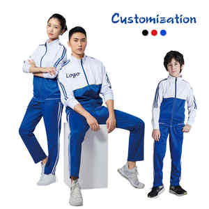 2025 hiver solide Polyester personnalisé hommes fermeture éclair sport Jogging survêtement séchage rapide respirant en gros - Product Image 5