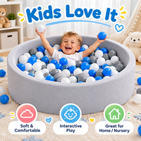 Piscine à balles en mousse souple pour enfants avec balles, aire de jeux ronde pour bébés, équipement de jeu intérieur pour la maison