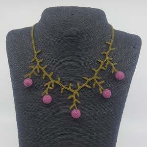 Igne Oyası Ardıcı Kolye Eflatun Colliers de perles de mode - Product Image 1