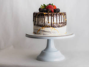 Custom Made Shiny Polished Wooden <b>Cake</b> Stand Handmade Small Metal Tray Cupcakes Desserts Comes Box Resin Silicone <b>Covers</b> Use INS - Product Image 4