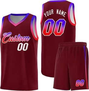 Camiseta de baloncesto de poliéster reversible personalizada para adultos al por mayor, ropa deportiva sublimada transpirable, conjunto de uniforme elegante - Product Image 3