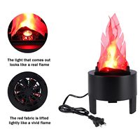 Lampe à feu virtuelle fausse flamme effet éclairage Ktv Bar Disco Party scène accessoires ruban de soie flamme torche lumières