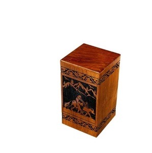 Meilleure urne en bois faite à la main pour la crémation des cendres humaines pour l'urne pour animaux de compagnie enterrement funéraire personnalisé grande urne - Product Image 2