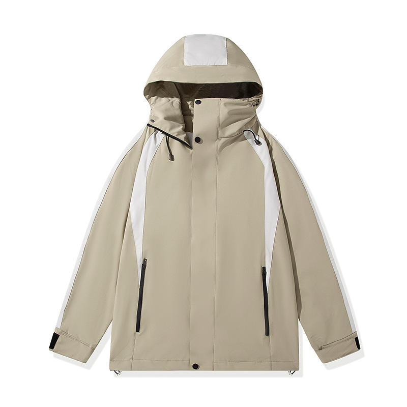 หมัดเดียวสีกากีสีขาว unisex