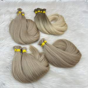 SLAVIC QUALITÉ PREMIUM OMBRE BLONDE NUANCES EXTENSIONS DE CHEVEUX HUMAINS RUSSES CUTICULE ALIGNED - Product Image 6