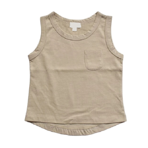Camisetas sin mangas para niños, cuello redondo, transpirables, 100% algodón, tejido de punto, marca personalizada, hechas en Bangladesh, fabricación en fábrica, gran venta. - Product Image 2