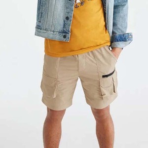 Private Label <b>Zipper</b> Pocket Drawstring Waist Summer Streetwear Casual Wear Sports Men's Clothing Jogging <b>Shorts</b> Cotton Polyester - Product Image 5