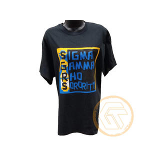 Camiseta de Sororidad Sigma Gamma Rho de GREEK TREASURES al por Mayor, 100% Algodón Jersey, Transpirable, de Secado Rápido y Antiarrugas para Verano - Product Image 1