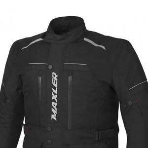 Veste de tourisme longue en textile pour hommes, résistante à l'abrasion, protection CE niveau 1 2, fabricant OEM, fournisseur en gros - Product Image 4