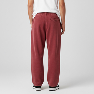 Pantalones Deportivos Personalizados OEM/ODM con Cintura Elástica Lavada, Logotipo Impreso en DTG, Pierna Recta y Ancha para Hombre - Product Image 3