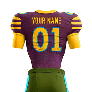 Ensemble d'uniformes de football américain, short, tissu en polyester et élasthanne de haute qualité, léger, confortable, adapté aux entraînements, aux matchs, à l'école - Product Image 3