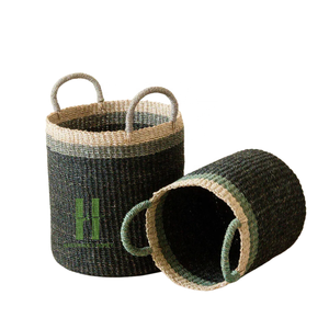 Set of 2 Seagrass Planter <b>Basket</b> for Room Decoration Variety of Color Flower Pots & Planters OEM Design Customized in Vietnam - Product Image 3