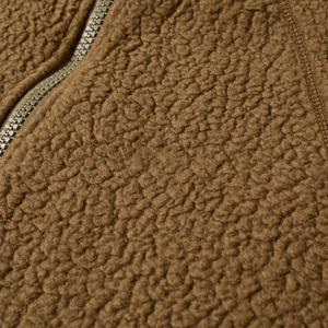 Veste en polaire sherpa pour homme sur mesure OEM, haute qualité, poches latérales, col montant, fermeture éclair, streetwear, décoration en fourrure, vente en gros - Product Image 5