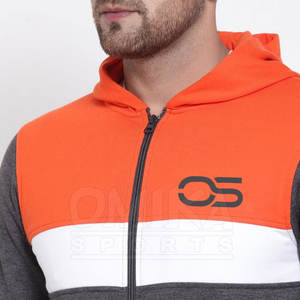 Sudadera con capucha Terry de alta calidad para hombre, diseño de cremallera con estampado sólido personalizado, sudaderas con capucha XL de invierno de secado rápido ecológicas anticontracción - Product Image 6