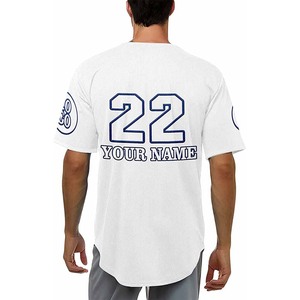 YORK ชุดกีฬาเบสบอลสำหรับผู้ชายและผู้หญิงเสื้อเจอร์ซีย์กีฬาเบสบอลมีกระดุม - Product Image 4