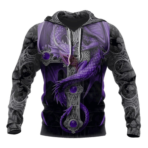 Sudadera con Capucha Unisex, Sublimada, Bordada, Antipilling, de Algodón Mezclado, Personalizada, de Manga Larga, con Diseño Gráfico - Product Image 6