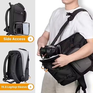 OEM piccolo zaino nero impermeabile da 25L per fotocamera da trekking Oxford per il trasporto di lenti digitali Slr con supporto per treppiede - Product Image 4