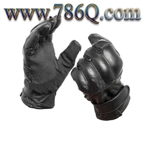 Guantes de cuero con protección de nudillos Guantes de cuero ligeros resistentes a cortes tácticos de Pakistán - Product Image 1