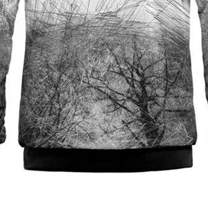 Suéter de Punto Casual para Hombre, Corte Regular, Cuello Redondo, Invierno 2025, Estampado Digital, Estilo Moderno y Ecológico - Product Image 1