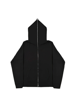 Venta al por mayor de lujo personalizado peso pesado Sudadera con capucha de gran tamaño de fabricación de algodón pesado 100% Terry Sudadera con capucha Zip Up - Product Image 3