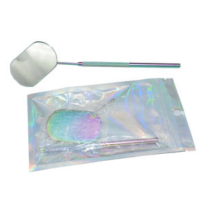 Miroir d'examen cosmétique professionnel mural, prix d'usine, personnalisé, compact, en acier inoxydable plaqué or, outil personnalisé - Product Image 6