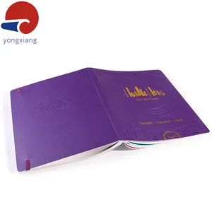 Kualitas tinggi kustom Softcover Pu kulit personalisasi Agenda promosi warna dicetak buku catatan kulit Buku Harian