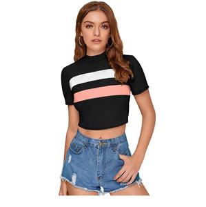 La última camiseta India exclusiva para mujer, Tops tejidos cómodos de moda, ropa regular, Tops cortos formales, apliques indios - Product Image 1