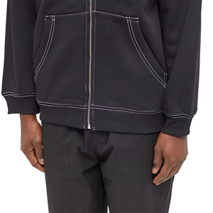 เสื้อมีฮู้ดปรับแต่งซิปได้ผ้าคอตตอนผ้าเกล็ดปลาขนาดใหญ่พิเศษ400 420 100% 500gsm - Product Image 5