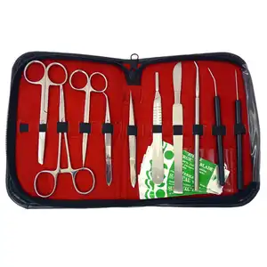 सर्जिकल उपकरण किट\स्टेनलेस स्टील सर्जिकल उपकरण सेट बैग के लिए गर्म बिकने वाले चमड़े के पाउच
