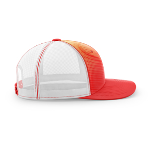 Gorra Trucker Snapback con Diseño Sunburst Personalizado, Logotipo de Alta Calidad, Secado Rápido, Protección UV, Antibacteriana, Poliéster Sublimado - Product Image 2
