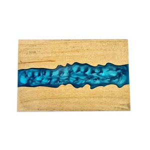 Las más populares tablas de cortar con forma rectangular de madera y resina, tabla de cortar moderna de resina, utensilios de cocina de madera de acacia, tablas de desayuno - Product Image 4