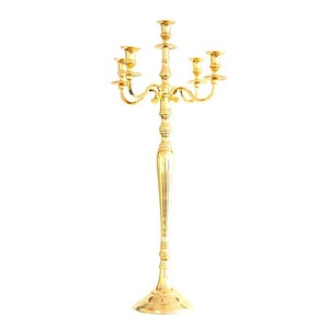 Bougeoir de luxe royal fait main pour la décoration de mariage fournitures d'événement meilleure vente bougeoir et candélabre en laiton - Product Image 4