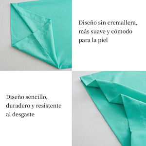 Parure de lit 4 pièces personnalisable en microfibre tissée extensible 4 directions, 100 % polyester, 200 fils/cm², toutes saisons, style uni, qualité supérieure - Product Image 6