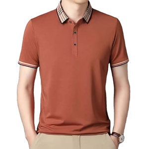 เสื้อโปโลสำหรับผู้ชายดีไซน์สีพื้นปักลายมาใหม่ใส่สบายระบายอากาศได้ดี - Product Image 1