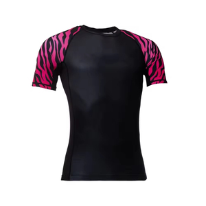Rashguards à manches courtes pour hommes de taille personnalisée Chemises compressées de haute qualité pour MMA et BJJ Swim - Product Image 3