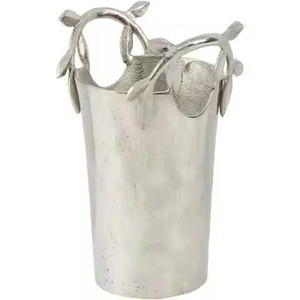 <b>Polished</b> Finished Metal Ice Bucket in Round Shape With Customized Capacity for Bars Wedding Party Wine Cooling Use Ice Bucket - Product Image 3