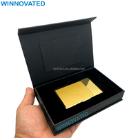 Carte métallique NFC personnalisée prête à l'emploi avec gravure laser et boîte