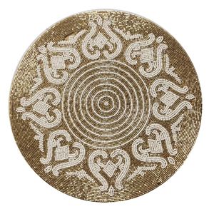 Factory Direct Selling Processing and Custom Beaded Mat Hand-Made Cup Matdishes Disc Pad Dinner Flag <b>Table</b> Mat Tea <b>Table</b> Mat - Product Image 4