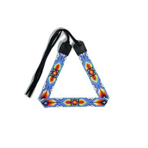 Gorro artesanal con cuentas con correa de cuero ajustable y cuentas de semillas Gorro de vaquero occidental de estilo americano con hecho a mano - Product Image 2