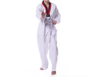 Uniforme de Taekwondo Dobok WTF, Traje de Artes Marciales Blanco para Niños y Adultos - Product Image 2