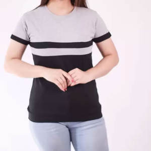 Nouveau Style léger femmes T-shirt vente chaude nouveau Design femmes plaine à manches courtes doux coton col rond t-shirts décontractés - Product Image 1