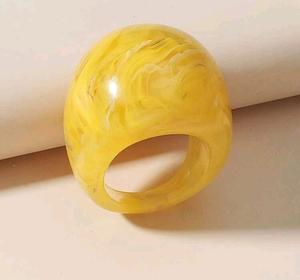 Anillo de Dedo de Resina Acrílica de Alta Calidad, Color Personalizado, Joyería de Moda para Mujeres y Niñas, Anillo de Resina Personalizado, Precio al por Mayor - Product Image 1